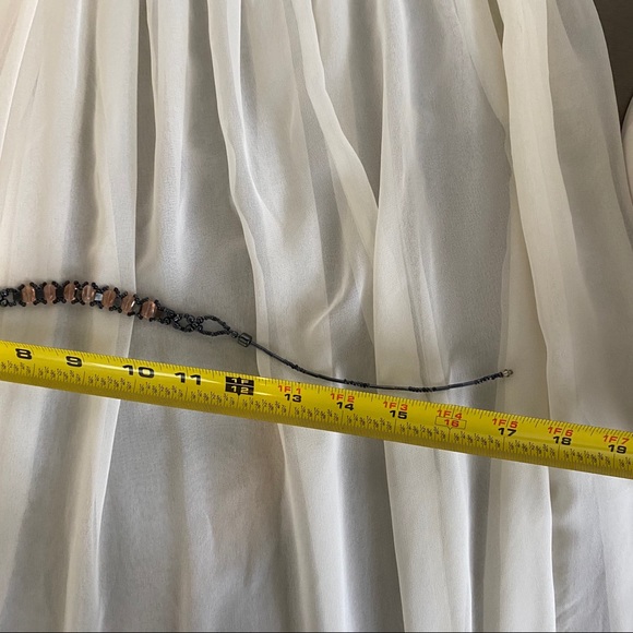 Vintage Clear Pink Gunmetal Grey Beaded Necklace - Picture 5 of 5